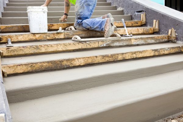 Concrete Steps Pouring in San Marcos