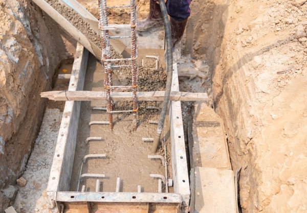 Cement Foundation Pouring in San Marcos